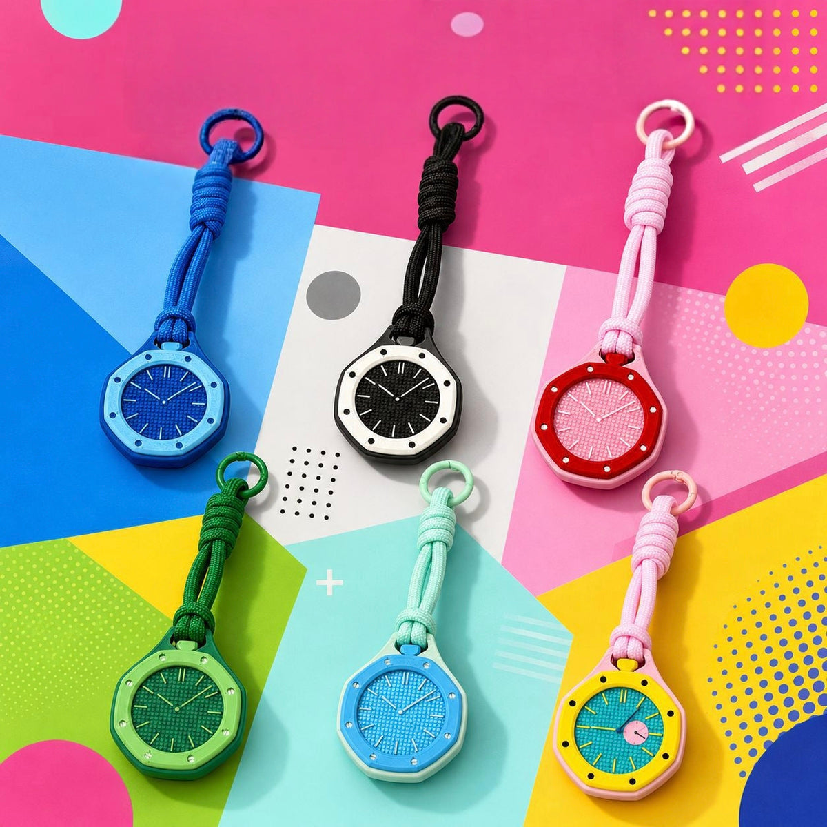 Mint Green Replacement Lanyard Strap For Royal Oak Pocket Watch Pendant, Only Hanging Rope, Watch Not Included