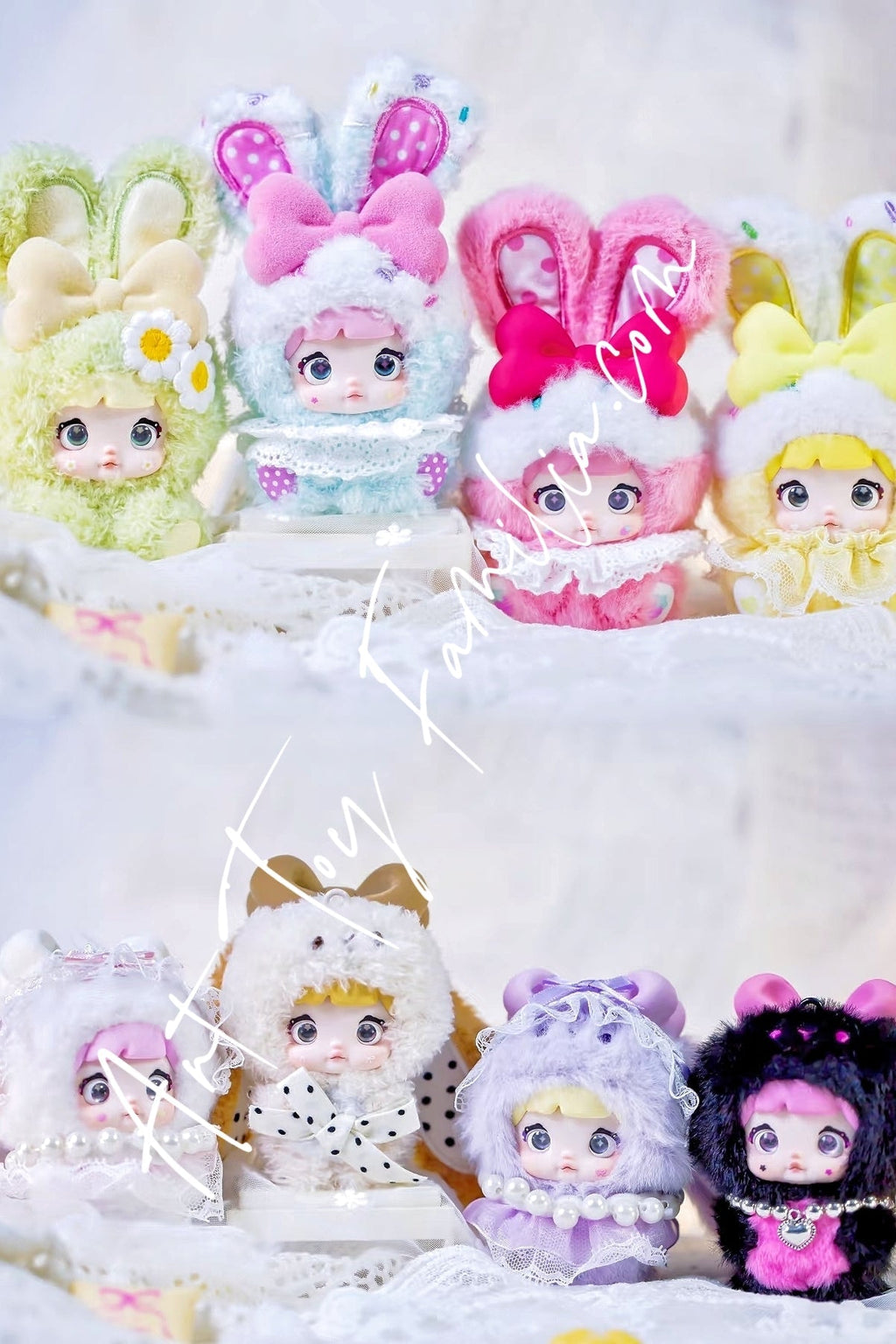 Nommi Baby Sweetheart Bunny Plush Series