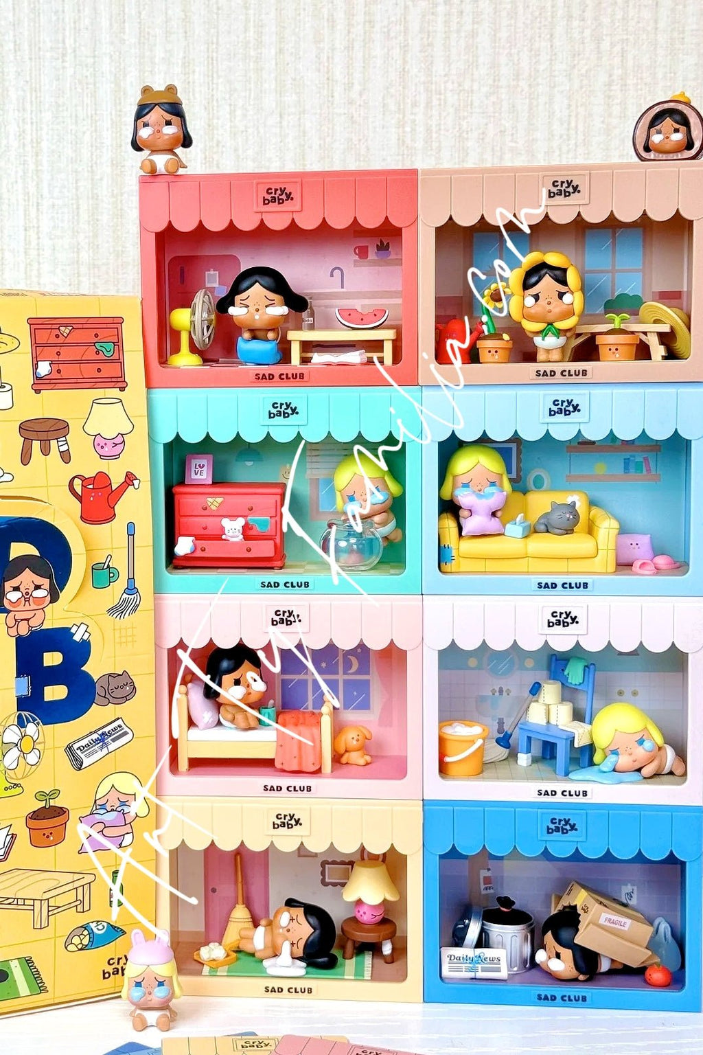 crybaby-sad-clunb-series-scene-sets-POP Mart Crybaby