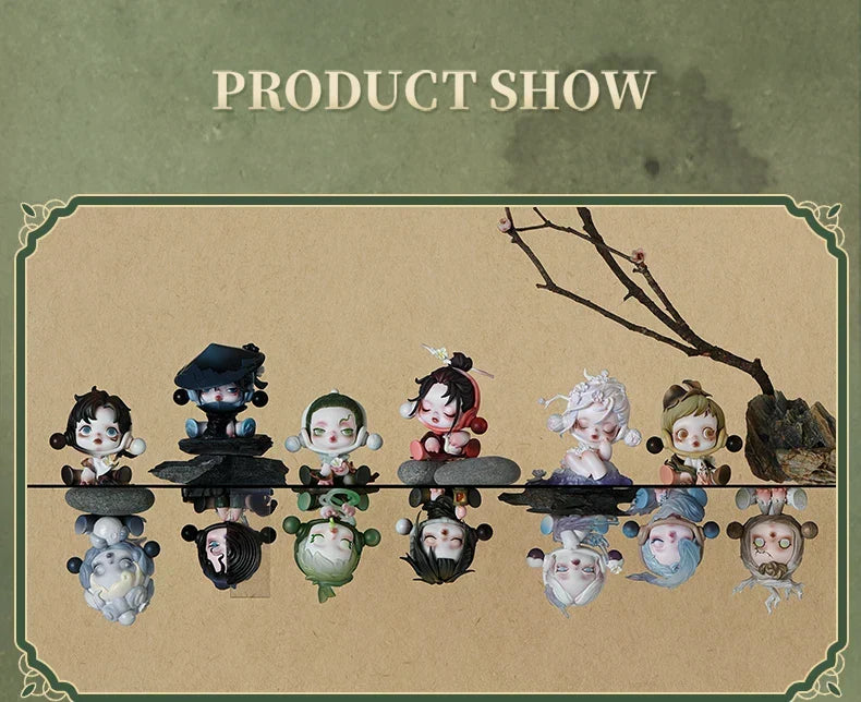 Genuine Pop Mart Skullpanda The Ink Plum Blossom Series Blind Box