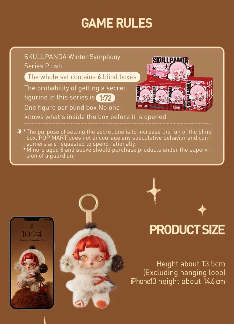Genuine Pop Mart Skullpanda   Winter Symphony Series Blind Box